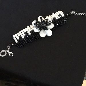 Bracelet black and white colors